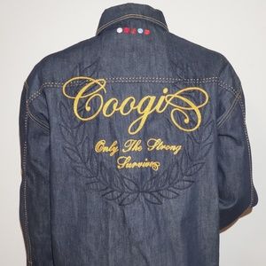 Mens Size 4XL Coogi Authentic Denim Jean Jacket